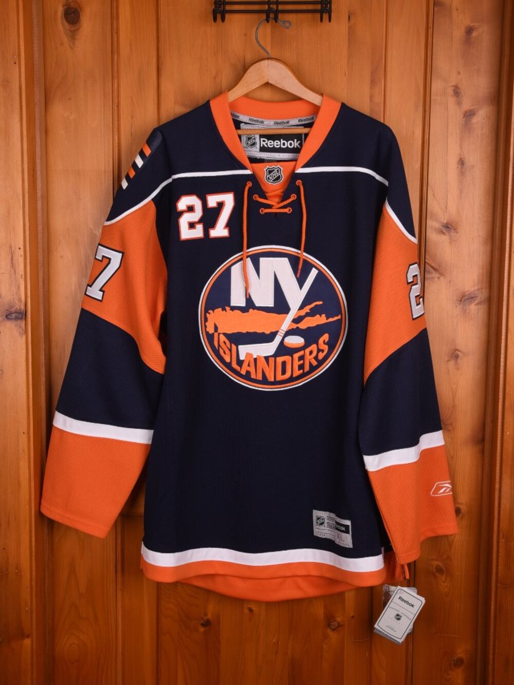 AUTOGRAPHED New York Islanders Reebok NHL Hockey Jersey #27 – Size XL– NWT